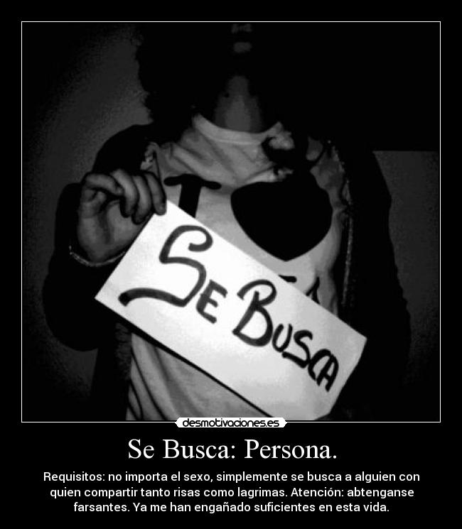 Se Busca: Persona. - 