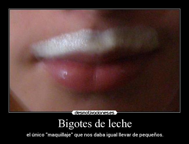 Bigotes de leche - 