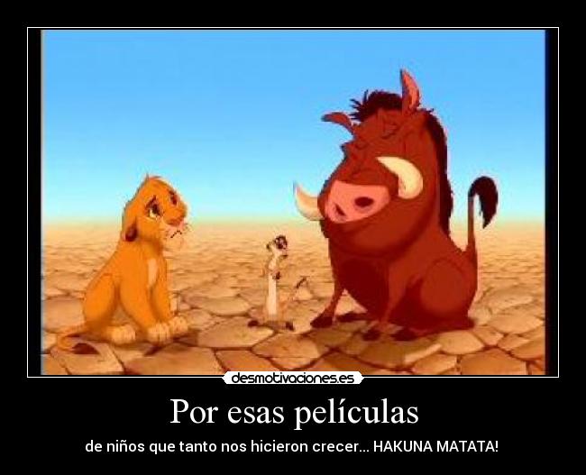 Por esas películas -