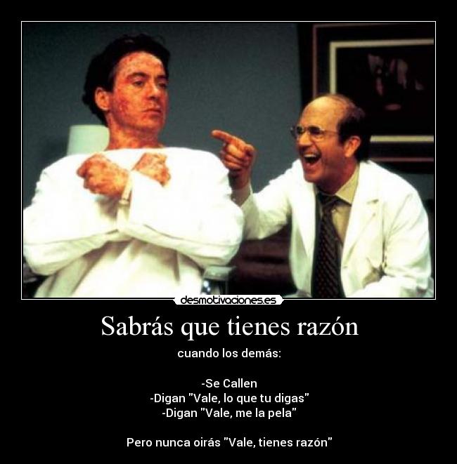 Sabrás que tienes razón -