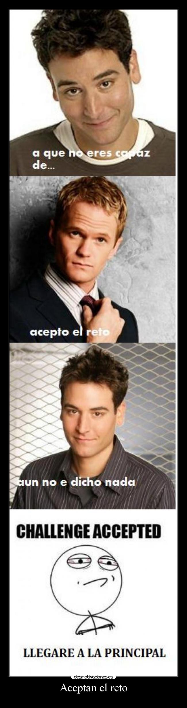 Aceptan el reto -