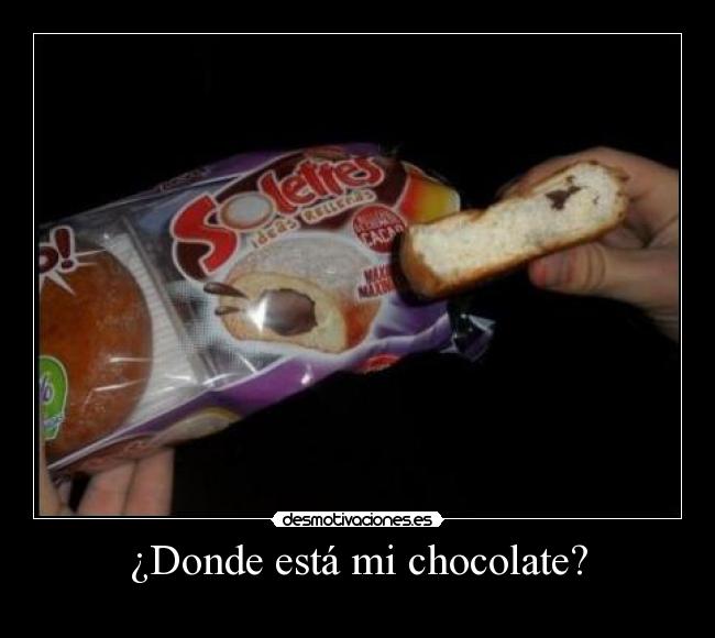 ¿Donde está mi chocolate? -