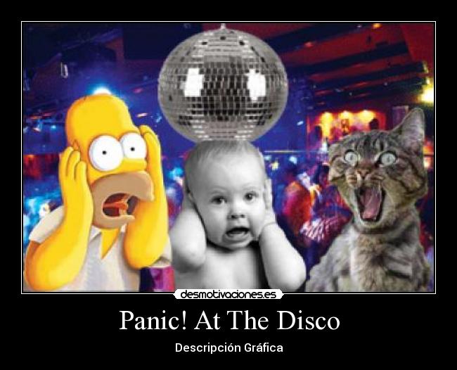 carteles panic the disco descrpcion grafica parodia desmotivaciones