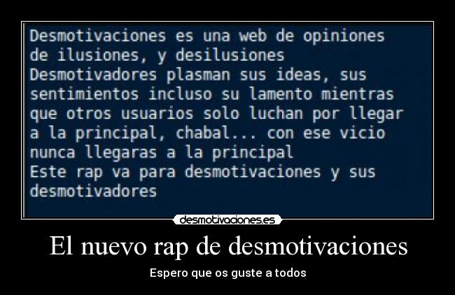 carteles desmotivaciones rap desmotivaciones desmotivaciones