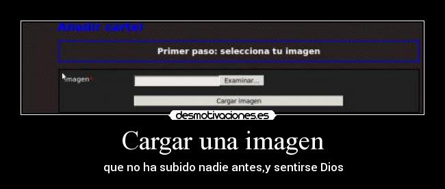 Cargar una imagen -