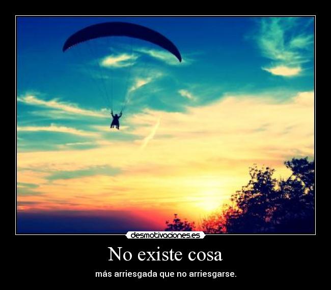 carteles existe cosa mas arriesgada que arriesgarse desmotivaciones