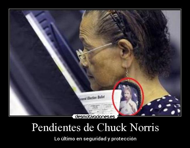 Pendientes de Chuck Norris - 