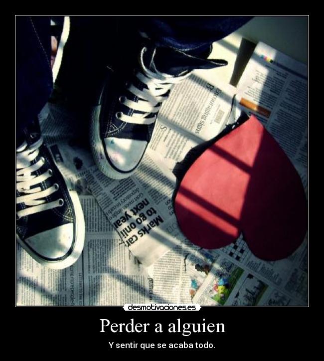 Perder a alguien - 