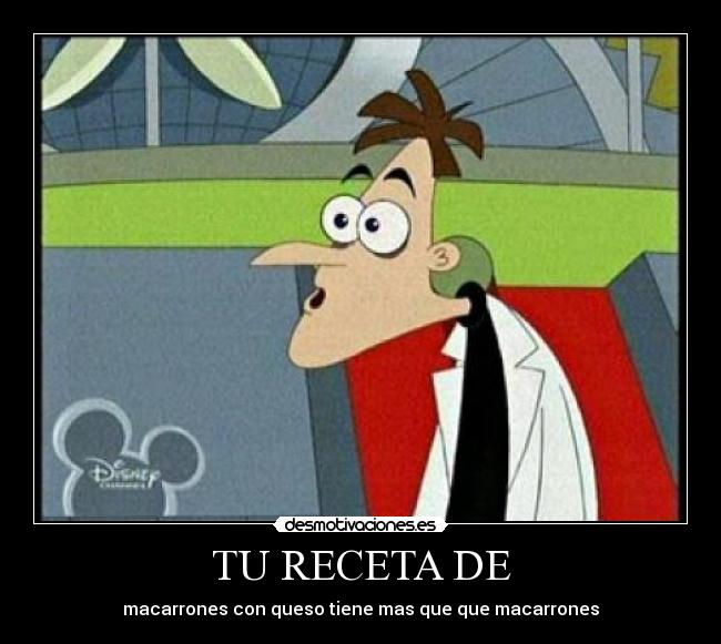 TU RECETA DE - macarrones con queso tiene mas que que macarrones