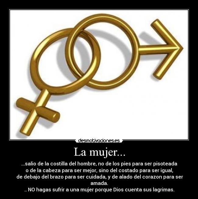 La mujer... -