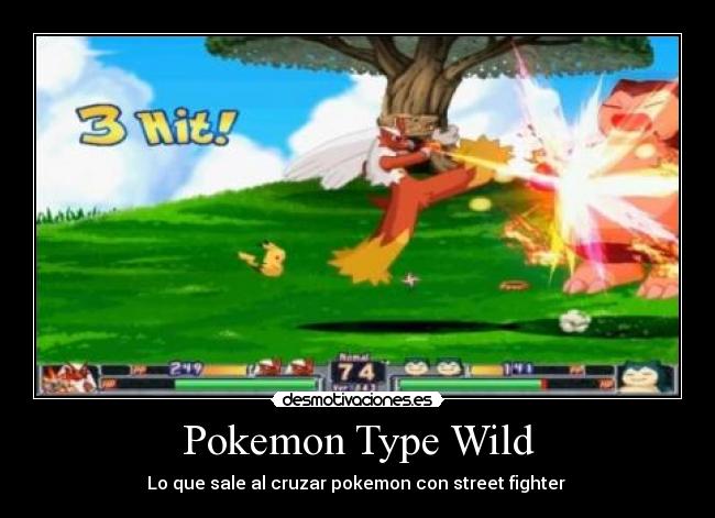 Pokemon Type Wild - Lo que sale al cruzar pokemon con street fighter 