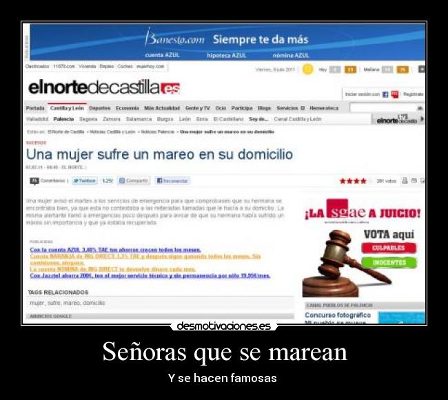 Señoras que se marean -