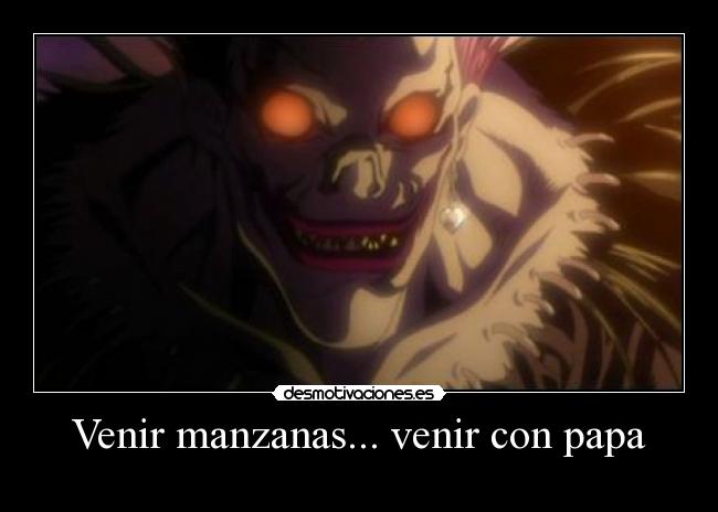 Venir manzanas... venir con papa -