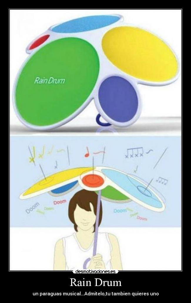 Rain Drum - un paraguas musical...Admitelo,tu tambien quieres uno