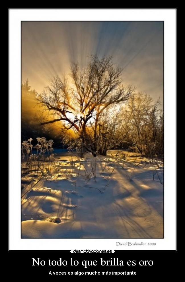 No todo lo que brilla es oro - 
