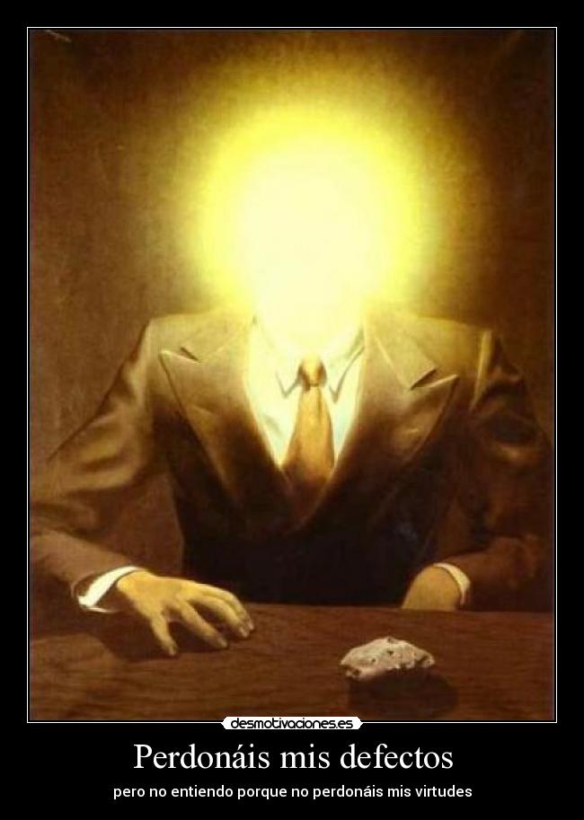 carteles eidos surrealismo bombilla hombre traje pintura rene defecto virtud desmotivaciones