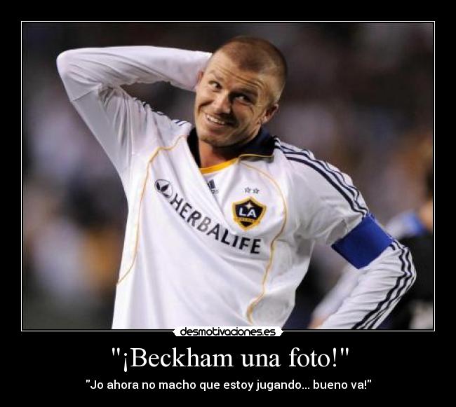 ¡Beckham una foto! -
