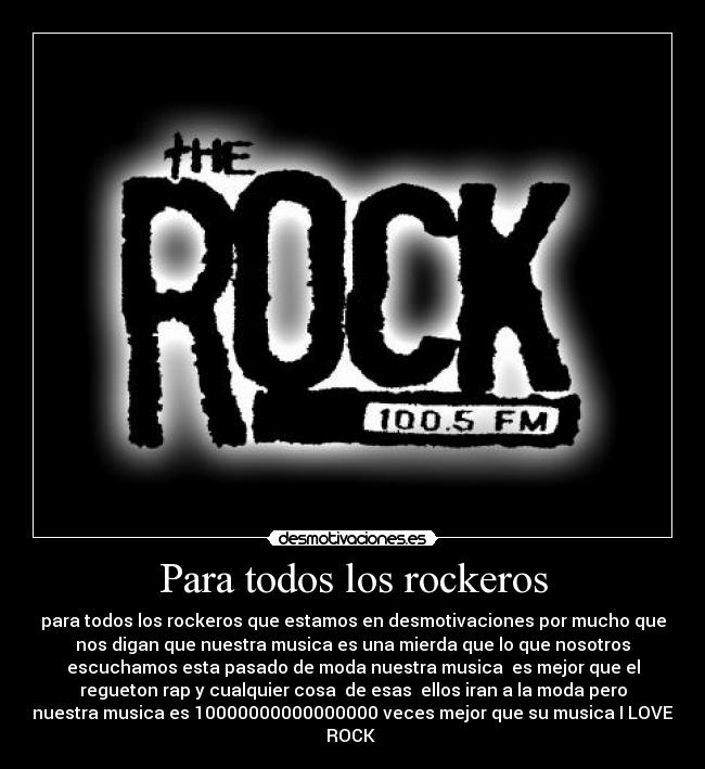 Para todos los rockeros -