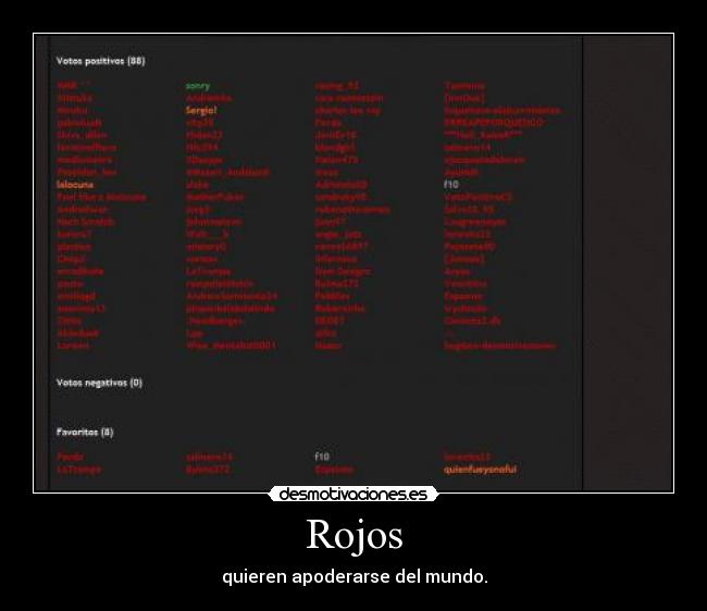 Rojos - 