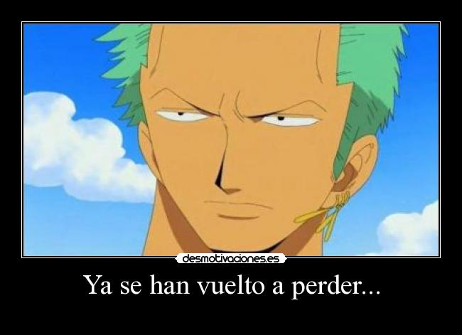 carteles roronoa zoro desmotivaciones