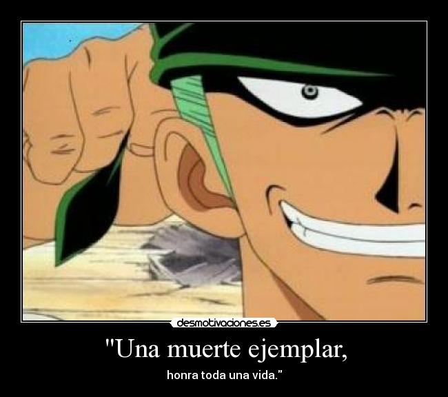 Una muerte ejemplar, - 