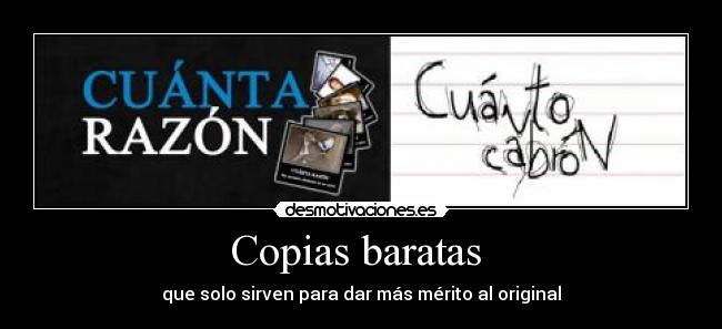 Copias baratas  - 