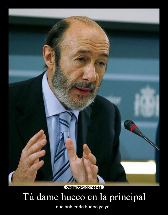 Tú dame hueco en la principal -