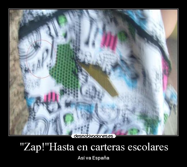 Zap!Hasta en carteras escolares - Así va España