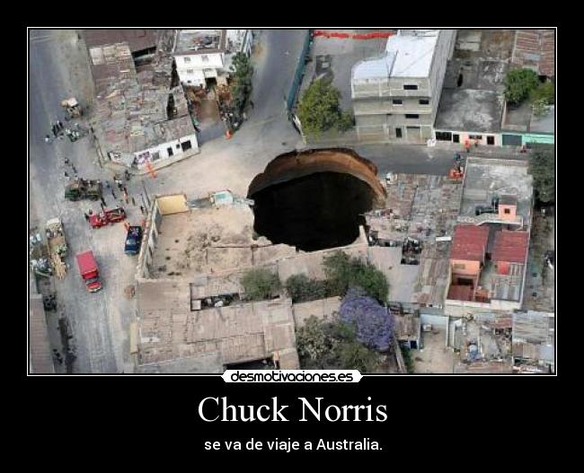 Chuck Norris - se va de viaje a Australia.