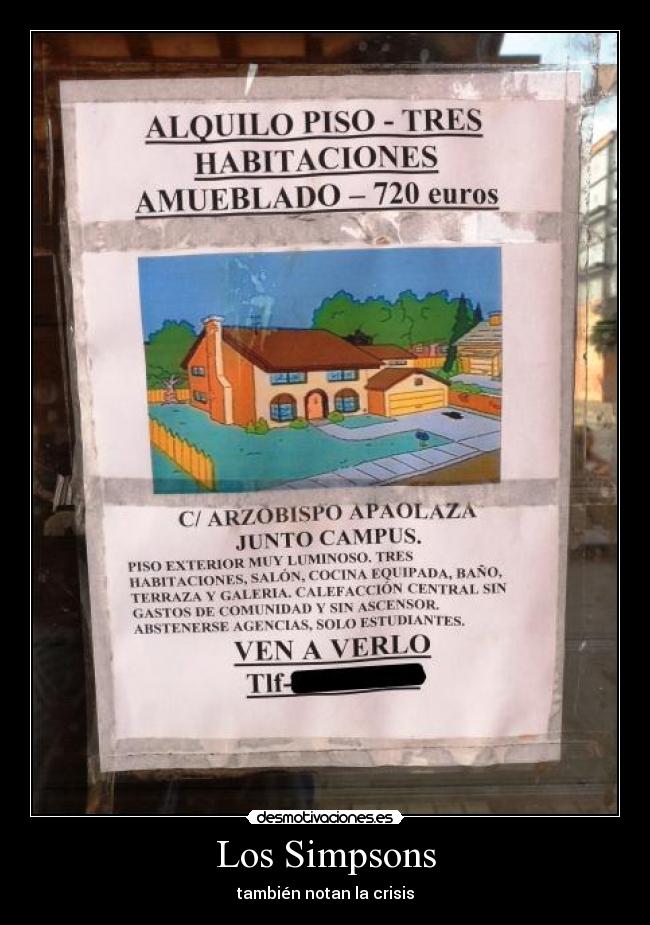 Los Simpsons - también notan la crisis