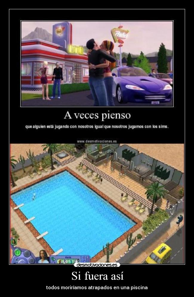 carteles sims agua ahogado ahogamiento desmotivaciones