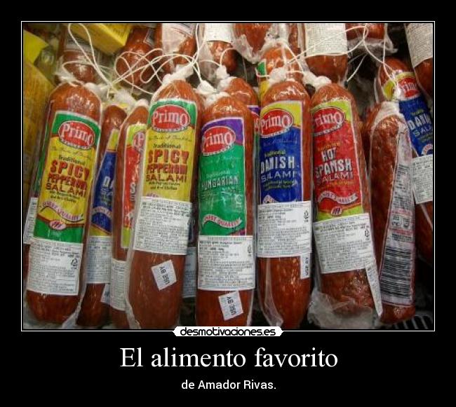 El alimento favorito - de Amador Rivas.