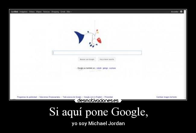 Si aquí pone Google, -