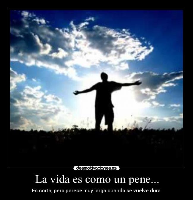 La vida es como un pene... - 