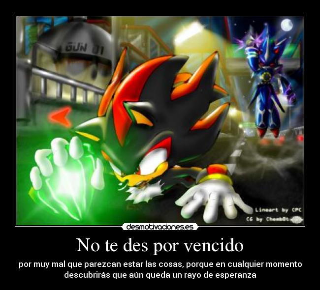 No te des por vencido -