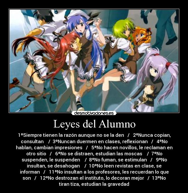 Leyes del Alumno - 