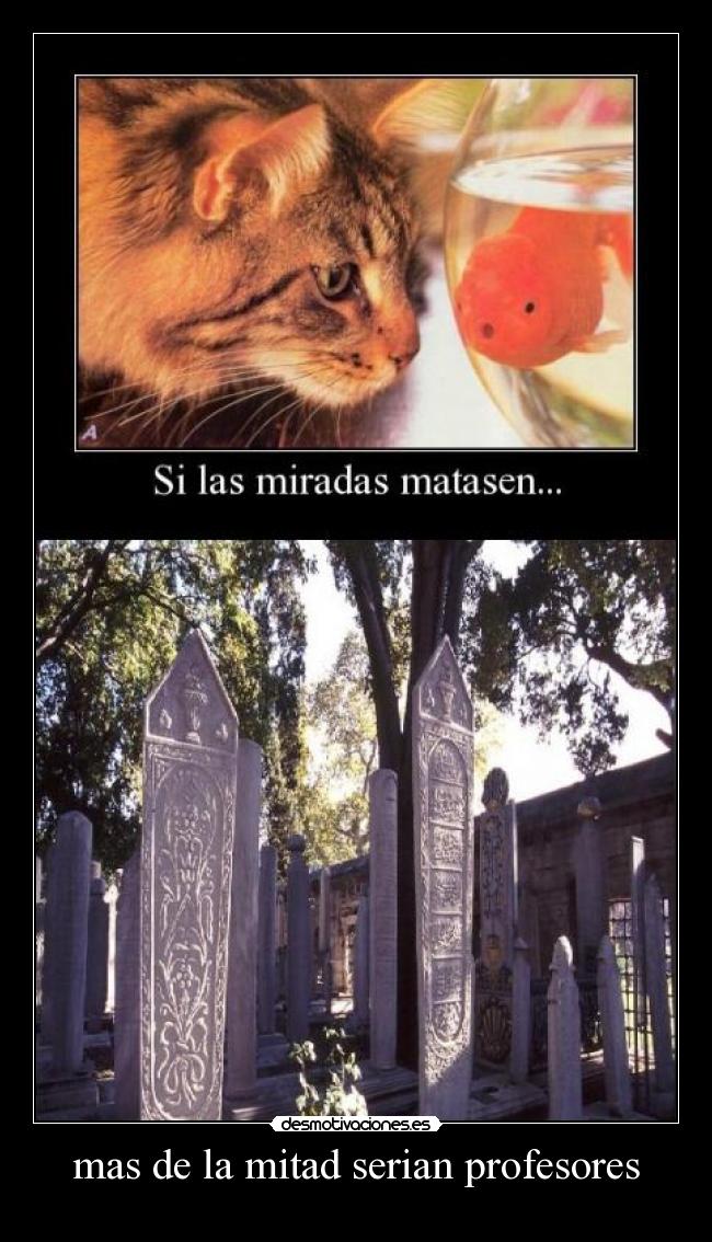 mas de la mitad serian profesores -