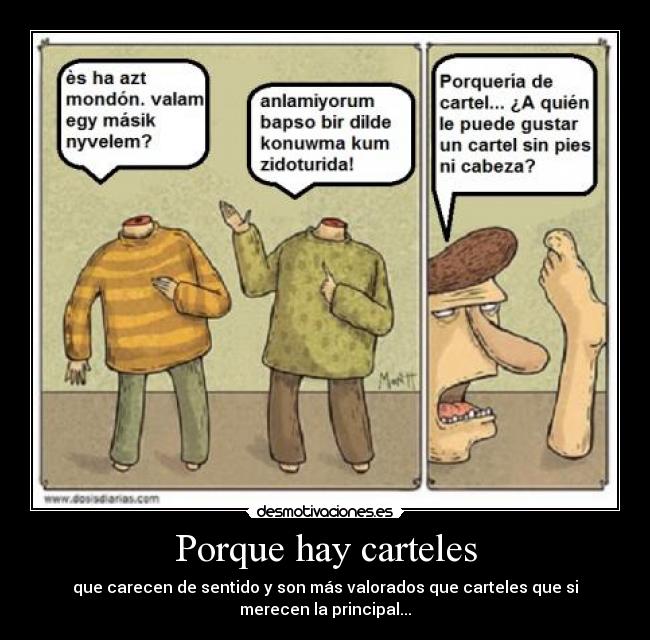 Porque hay carteles - 