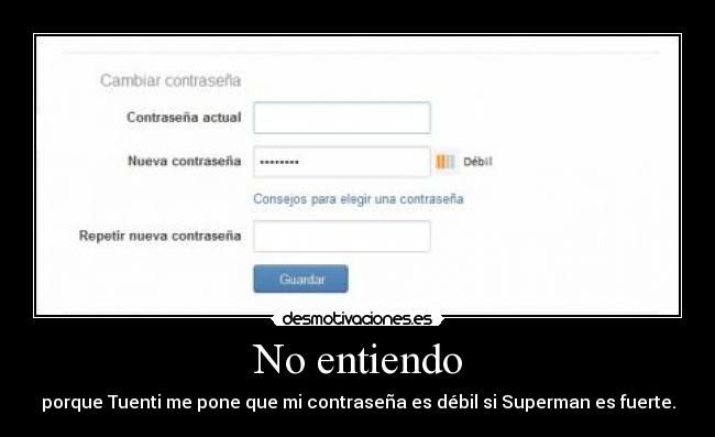 No entiendo - 