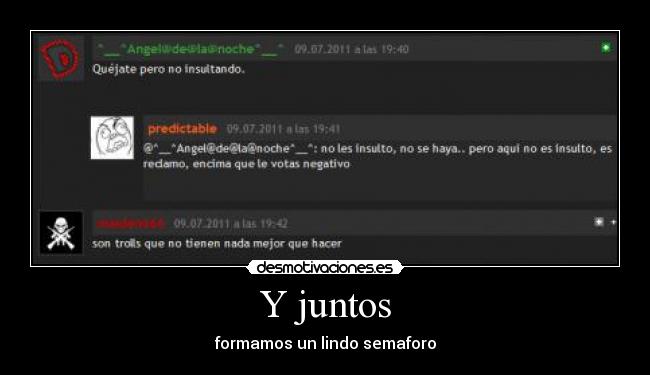 Y juntos - formamos un lindo semaforo