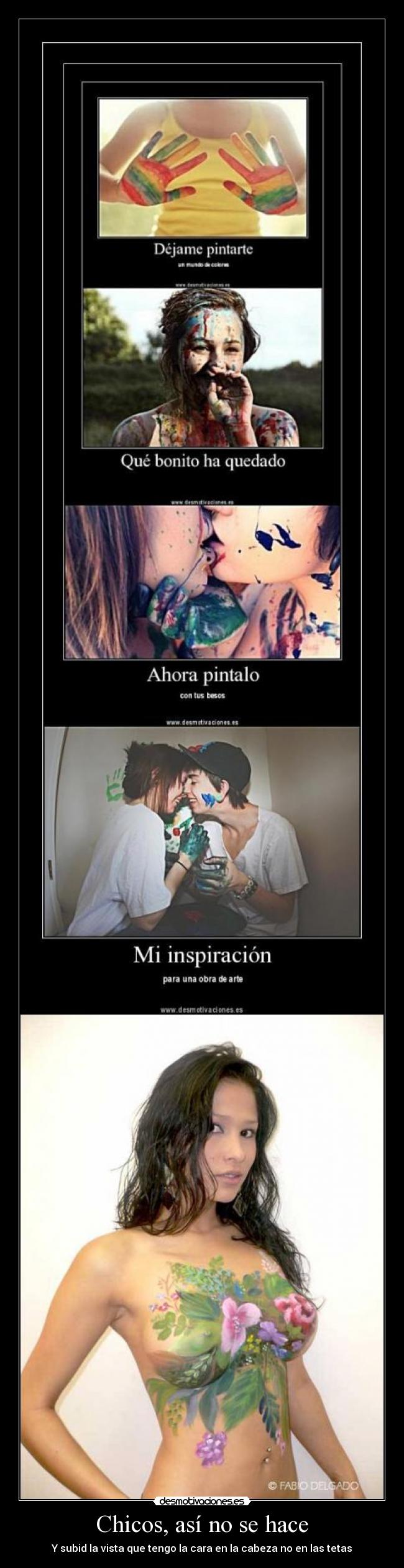 Chicos, así no se hace -