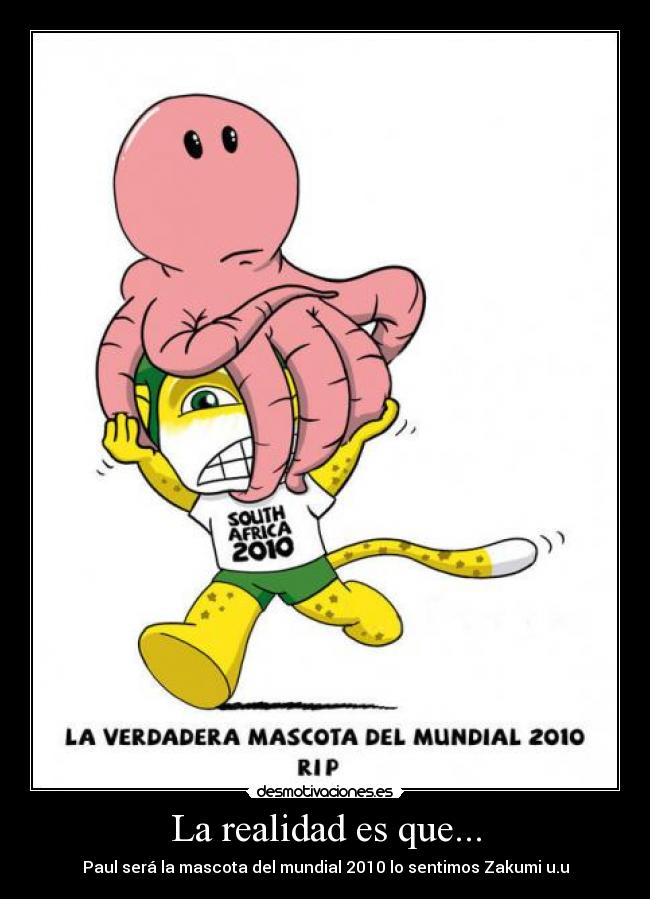 La realidad es que... - 