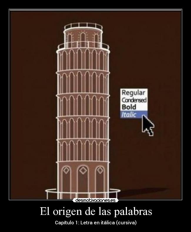 El origen de las palabras - 