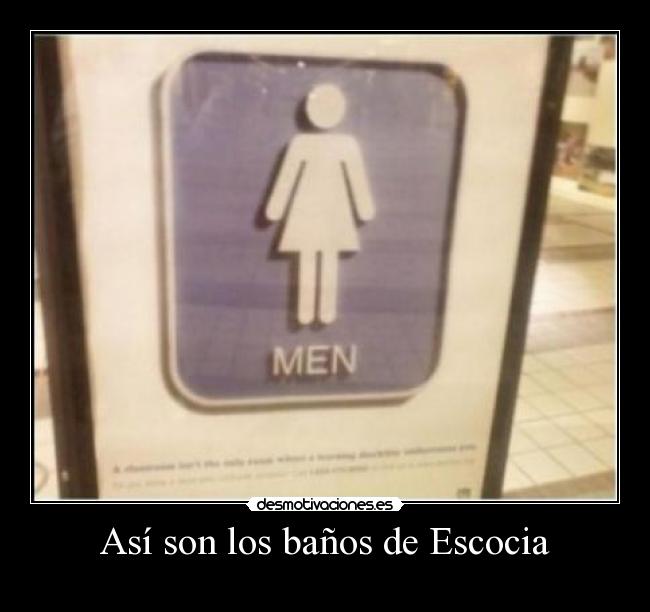 Así son los baños de Escocia - 