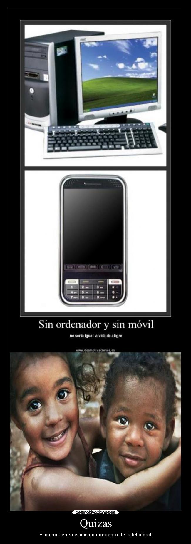 carteles ninos pobres felices desmotivaciones