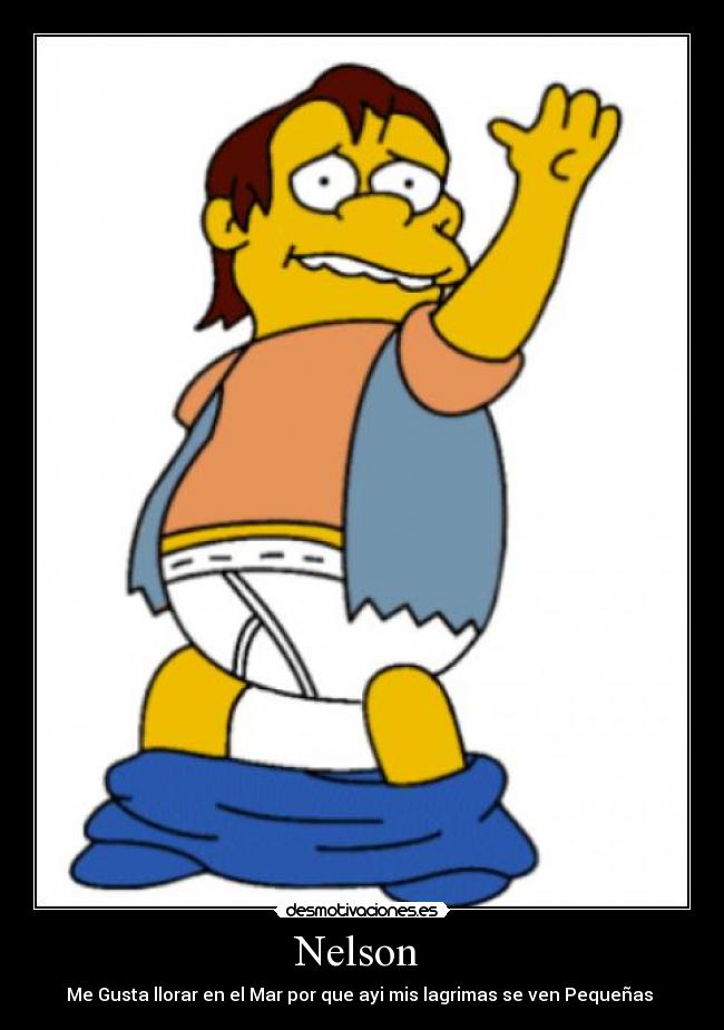 Nelson - Me Gusta llorar en el Mar por que ayi mis lagrimas se ven Pequeñas