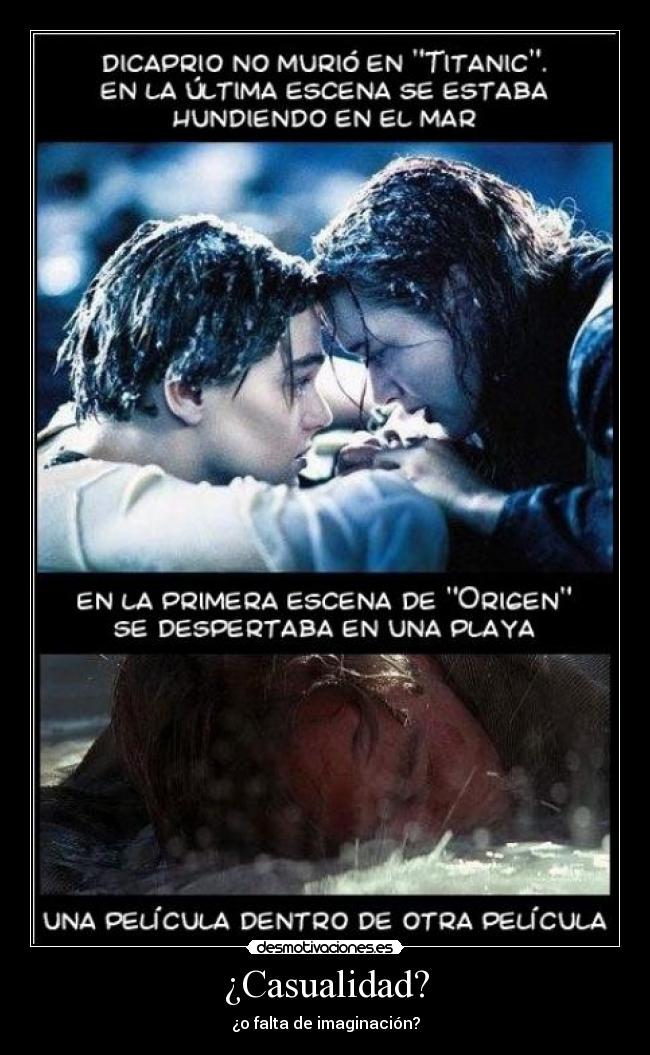 ¿Casualidad? - ¿o falta de imaginación?