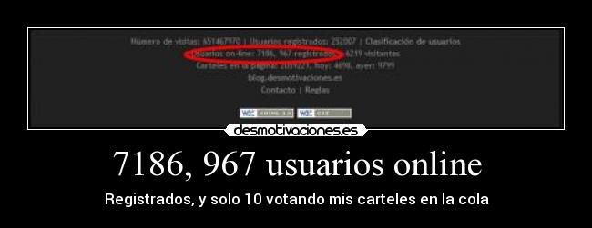 7186, 967 usuarios online - 