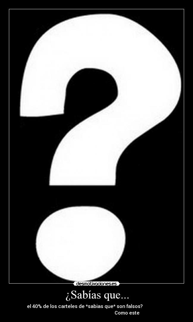 ¿Sabías que... -