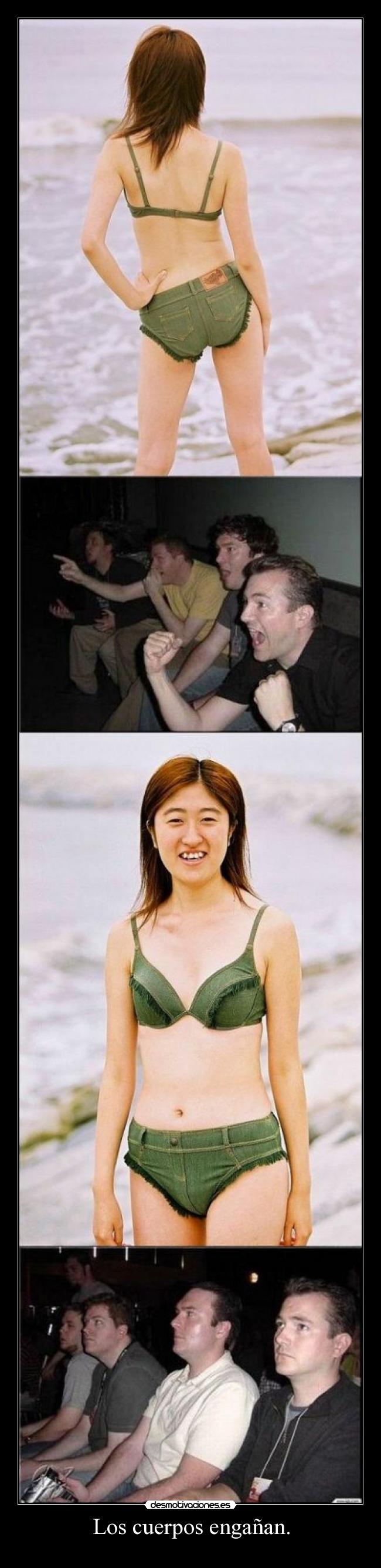 Los cuerpos engañan. -